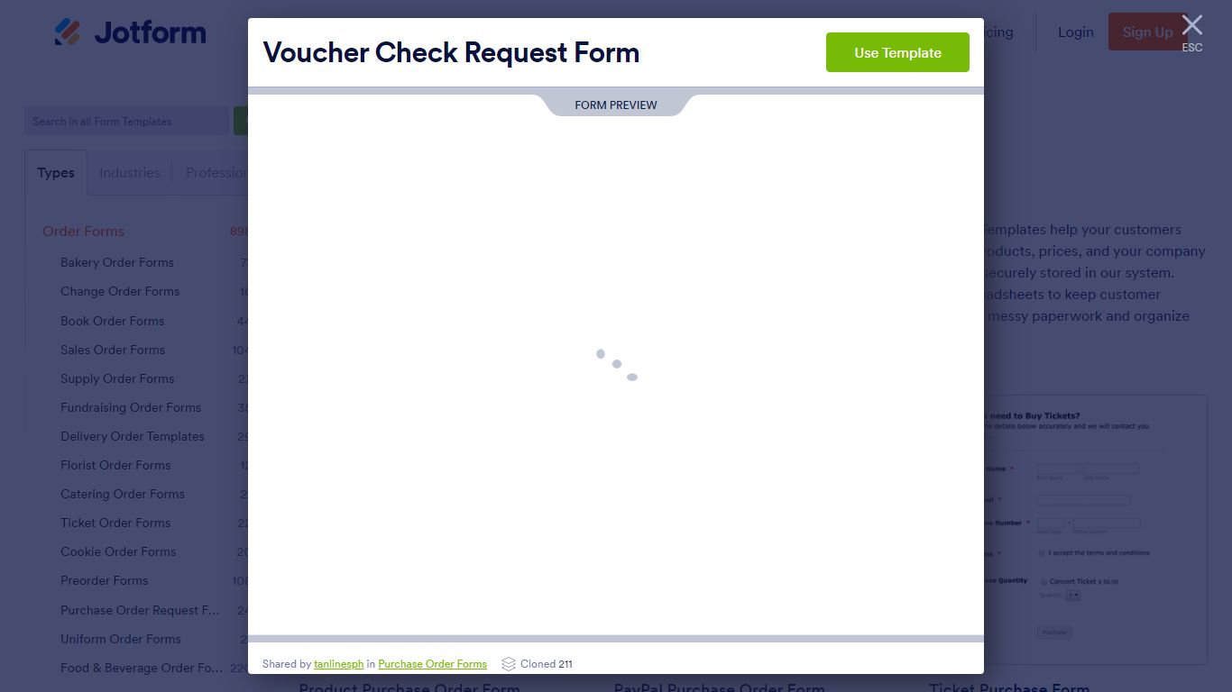 Voucher Check Request Form Template | Jotform